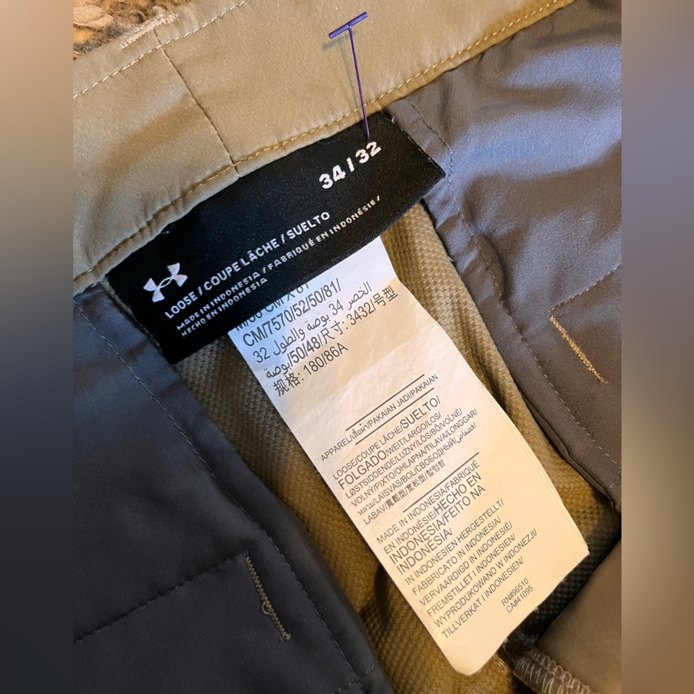 Under Armour Men's Khaki Chinos - Picture 3 of 5